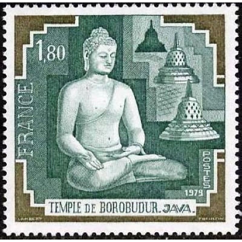 n°2036 1F80 Temple de Borobudur