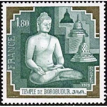 n°2036 1F80 Temple de Borobudur