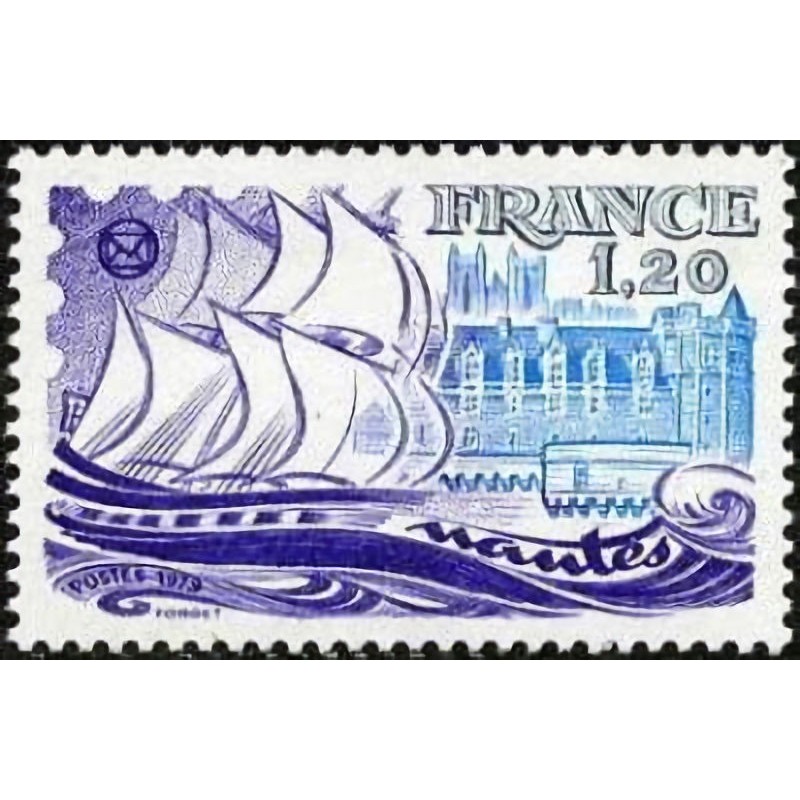 n°2048 1F20 Fédération des sociétés philatéliques à Nantes