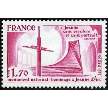 n°2051 1F70 Hommage à Jeanne d'Arc