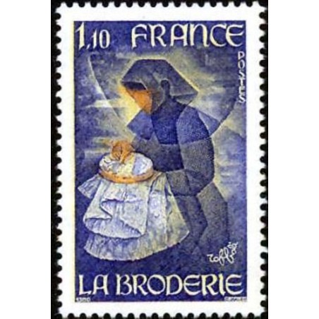 n°2079 1F10 La broderie