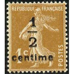 n°279B 1/2c sur 1c. Semeuse camée