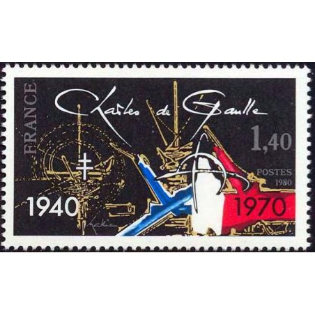 n°2114 1F40 Général De Gaulle
