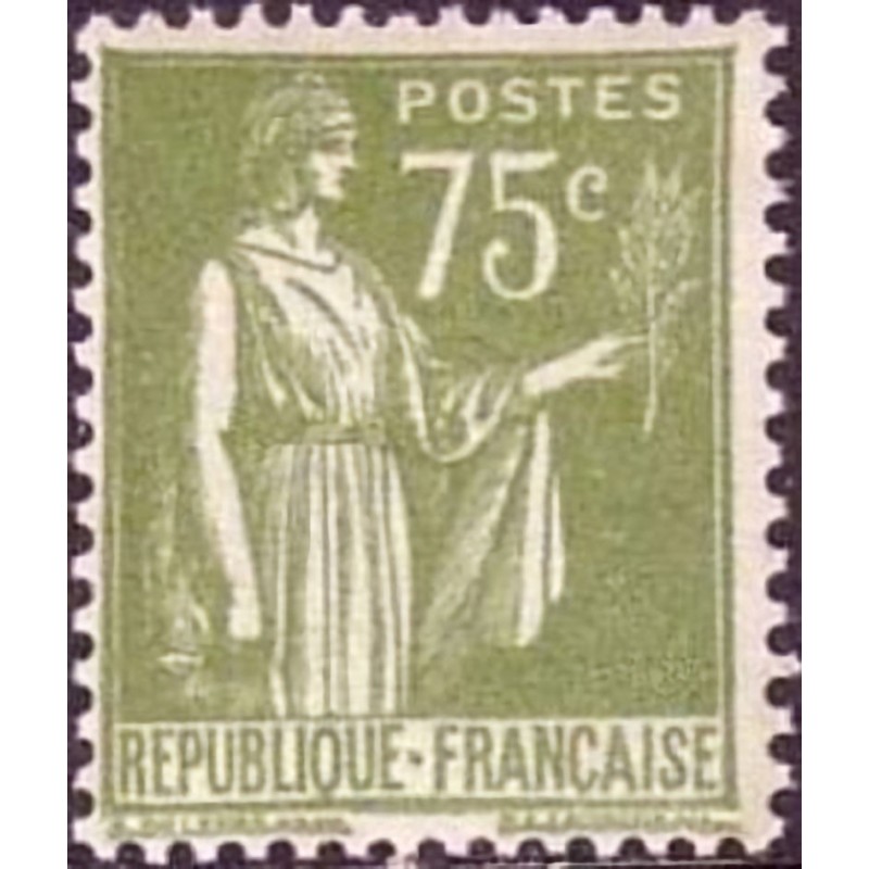 n°284A 75c. type Paix