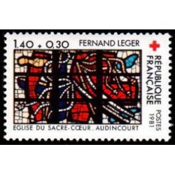 n°2175 1F40+0F30 Croix rouge 1981