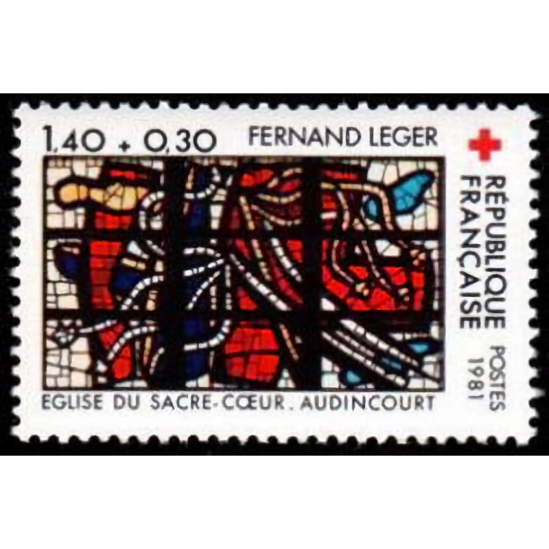 n°2175 1F40+0F30 Croix rouge 1981