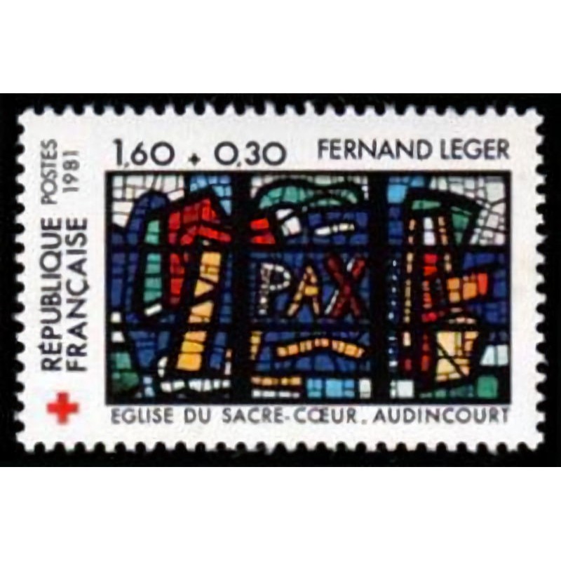 n°2176 1F60+0F30 Croix rouge 1981