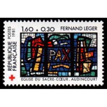 n°2176 1F60+0F30 Croix rouge 1981