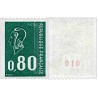 n°1894 0F80. Marianne de Béquet roulette avec numéro rouge au verso