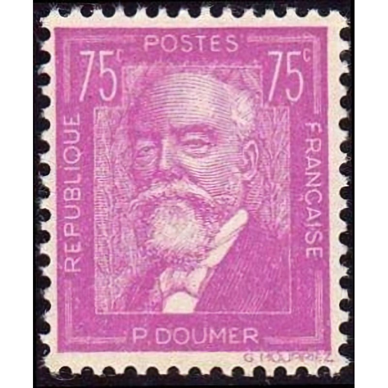 n°292 75c. Paul Doumer