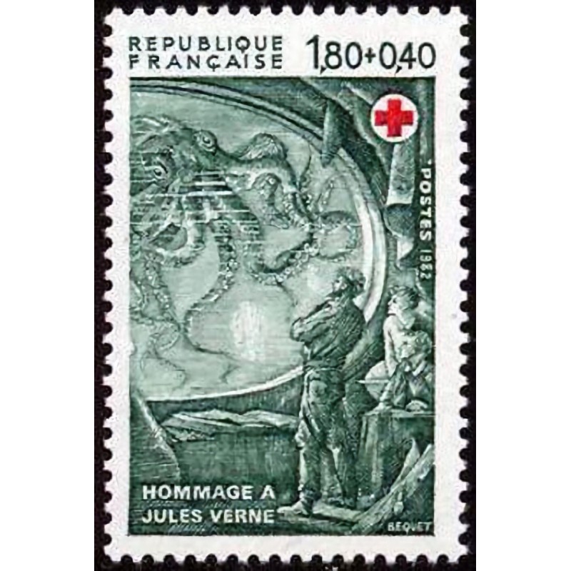 n°2248 1F80+0F40 Croix rouge 1982
