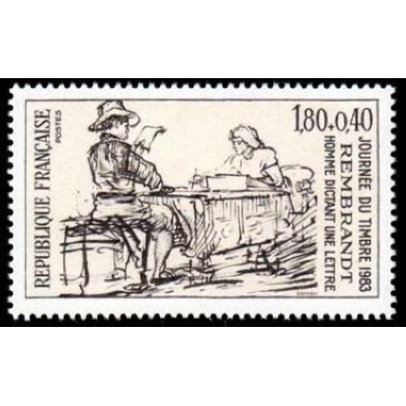 n°2258 1F80+0F40 Journée du timbre 1983