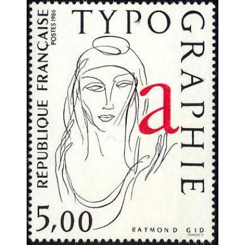 n°2407 5F. La typographie