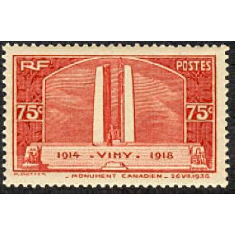 n°316 75c. Monument de Vimy