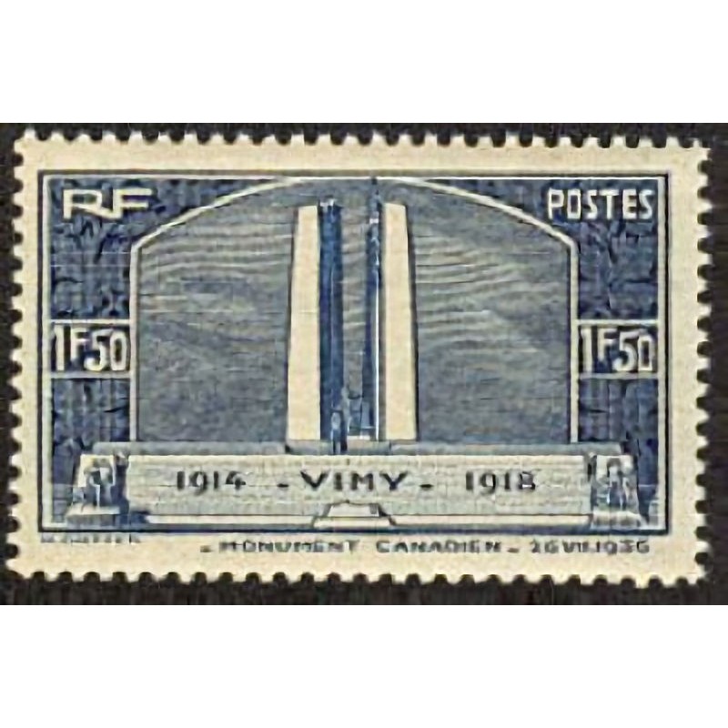 n°317 1F50c. Monument de Vimy