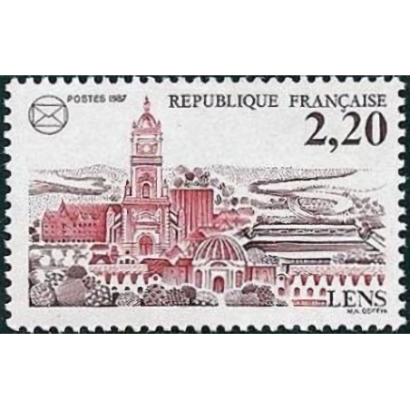 n°2476 2F20 Congrès des sociétés philatéliques françaises à Lens