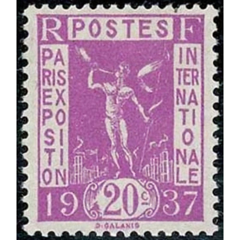 n°322 20c. Exposition internationale de Paris 1937