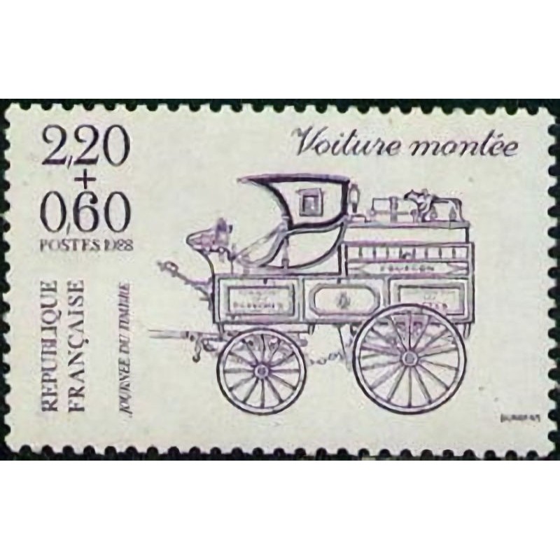 n° 2525 2F20+0F60 Journée du timbre 1988