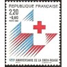 n°2555 2F20+0F60 Croix rouge 1988