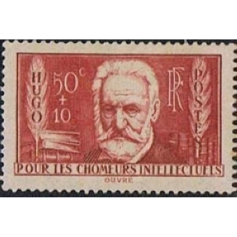 n°332 50c+10c Victor Hugo