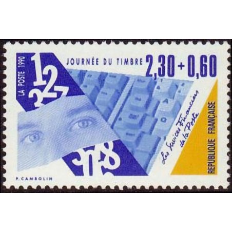 n°2639 2F30+0F60 Journée du timbre 1990
