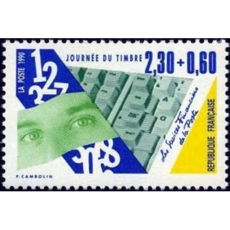 n°2640 2F30+0F60 Journée du timbre 1990