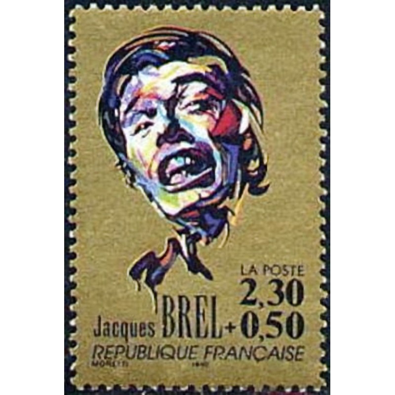 n°2653 2F30+0F50 Jacques Brel