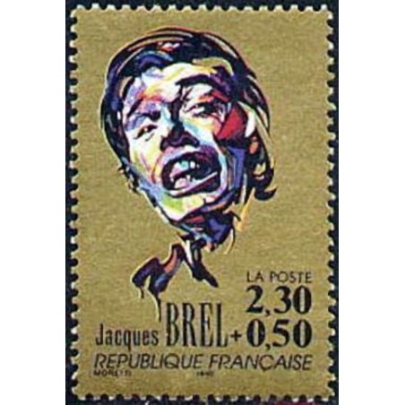 n°2653 2F30+0F50 Jacques Brel