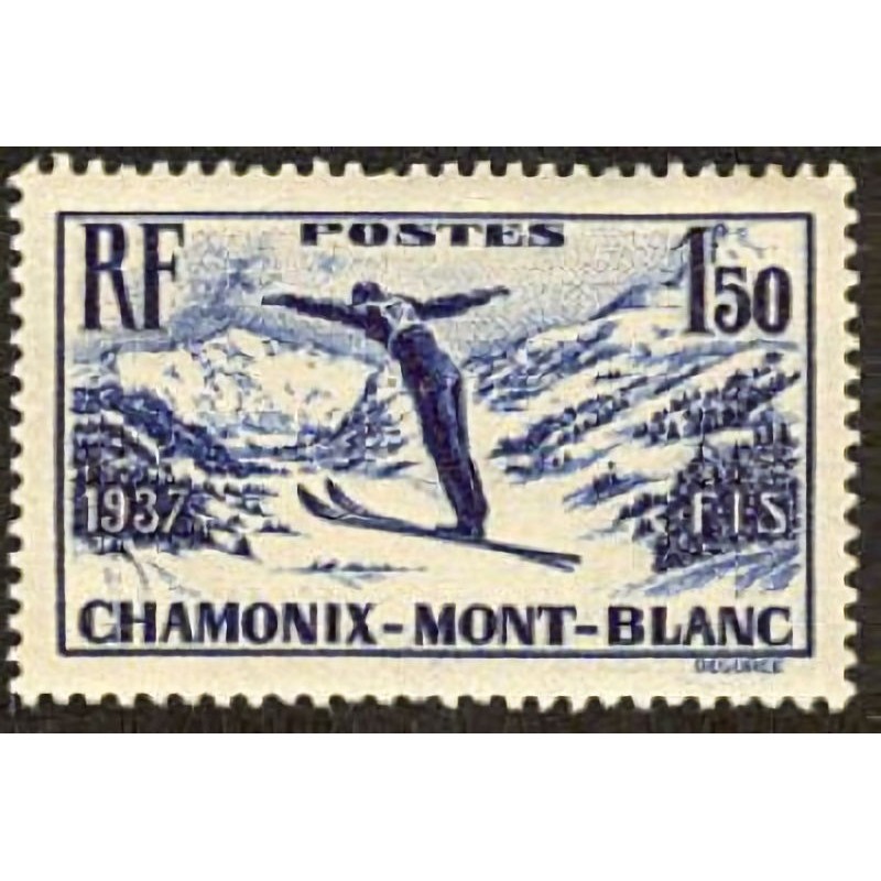 n°334 1F50c Championnats de ski à Chamonix