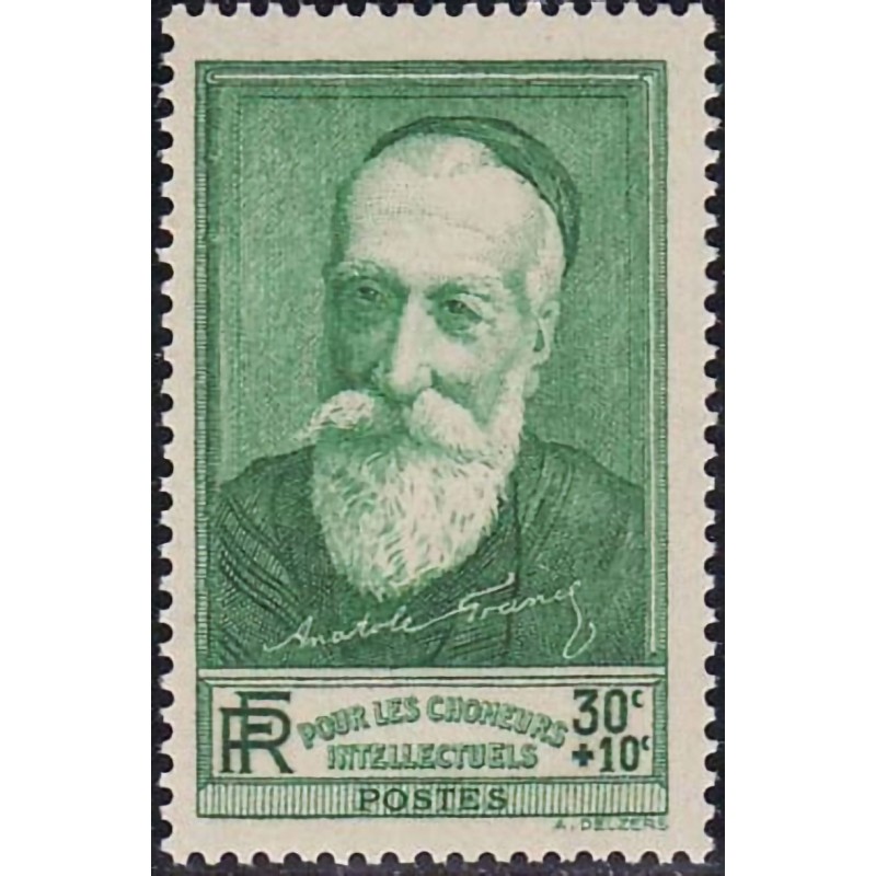 n°343 30c.+10c. Anatole France