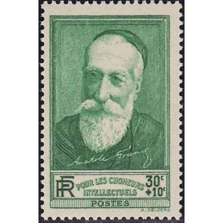 n°343 30c.+10c. Anatole France