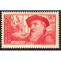 n°344 90c.+10c. Auguste Rodin