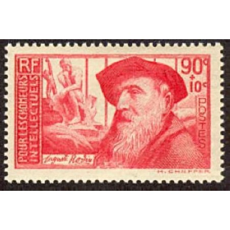 n°344 90c.+10c. Auguste Rodin