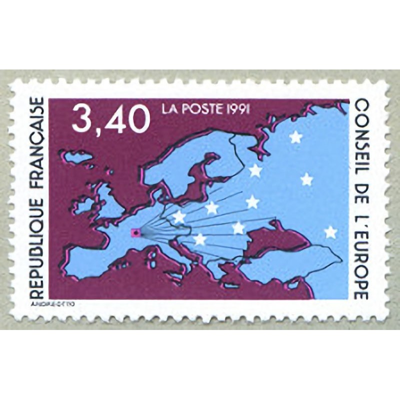 S106 2F50. Carte de l'Europe