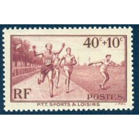 n°346 40c.+10c. Sports de stade