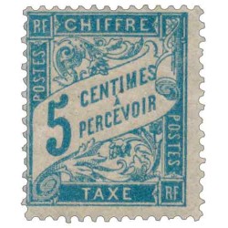 Taxe 28 5c. bleu