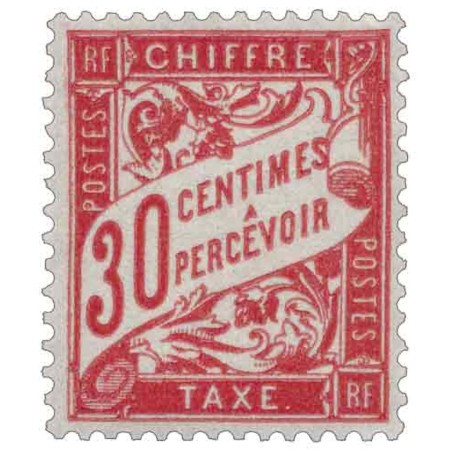 Taxe 33 30c. rouge