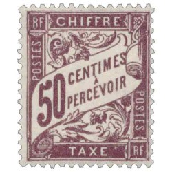 Taxe 37 50c. lilas