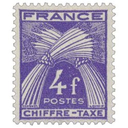 Taxe 74 4F type Gerbes