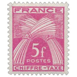 Taxe 75 5F type Gerbes