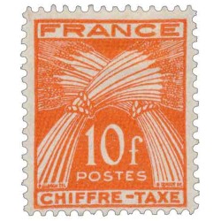 Taxe 76 10F type Gerbes