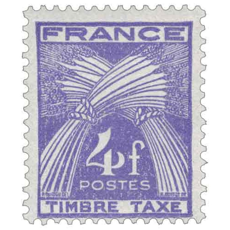 Taxe 84 4F type Gerbes
