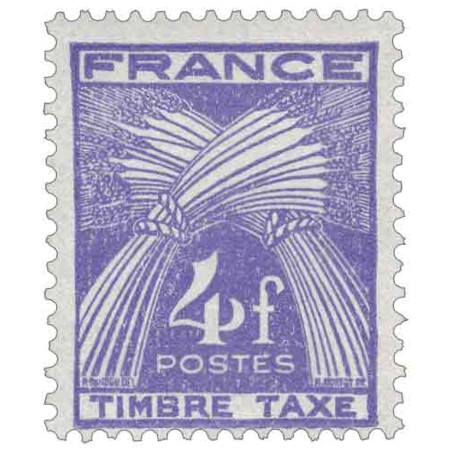 Taxe 84 4F type Gerbes