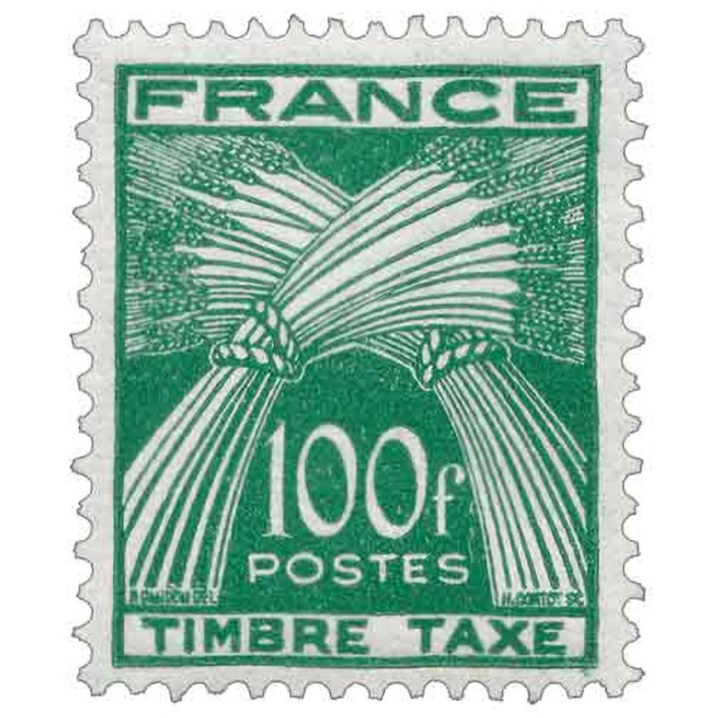 Taxe 89 100F type Gerbes