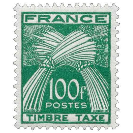 Taxe 89 100F type Gerbes