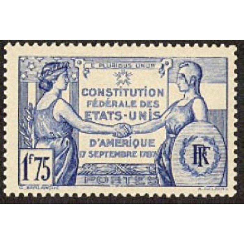 n°357 1F75 Sesquicentenaire de la constitution des USA