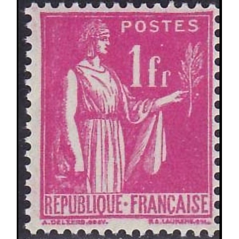 n°369 1F. type Paix