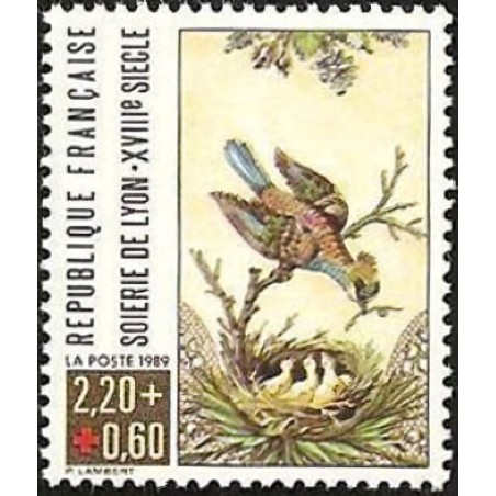 n°2612 2F20+0F60 Croix-rouge 1989