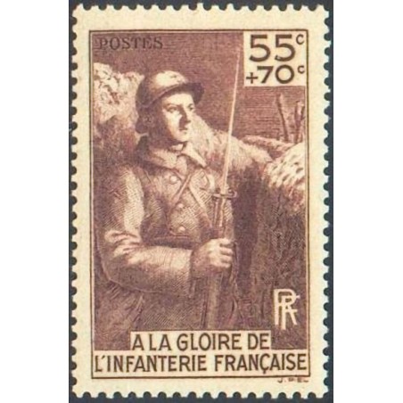 n°386 55c.+70c. A la Gloire de l'infanterie