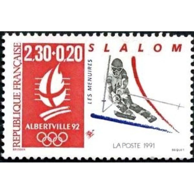 n°2676 2F30+020 Jeux olympiques d'Albertville - Slalom